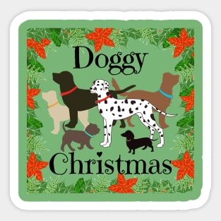 Doggy Christmas Sticker